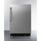 Summit Appliance ALFZ37 Series 21" Stainless Steel Finish Built-In All-Freezer with Towel Bar Handle