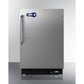 Summit Appliance ALFZ37 Series 21" Stainless Steel/Black Finish Beer Froster with Towel Bar Handle