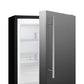 Summit Appliance ALFZ37 Series 21" Stainless Steel/Black Finish Built-In All-Freezer with Brushed Stainless Steel Handle