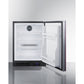 Summit Appliance ALFZ51 Series 24" Panel-Ready/Black Finish Built-In All-Freezer