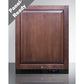 Summit Appliance ALFZ51 Series 24" Panel-Ready/Black Finish Built-In All-Freezer