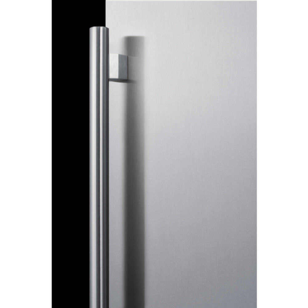 Summit Appliance ALFZ51 Series 24" Stainless Steel Finish Built-In All-Freezer with Stainless Steel Handle