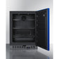 Summit Appliance ALFZ53 Series 24" Blue/Black Finish Built-In All-Freezer with Brushed Stainless Steel Handle