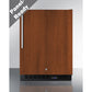 Summit Appliance ALFZ53 Series 24" Panel-Ready/Black Finish Built-In All-Freezer