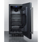 Summit Appliance ALR15 Series 15" Black Finish Built-In All-Refrigerator