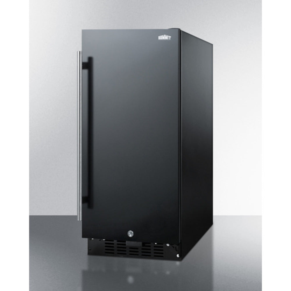 Summit Appliance ALR15 Series 15" Black Finish Built-In All-Refrigerator