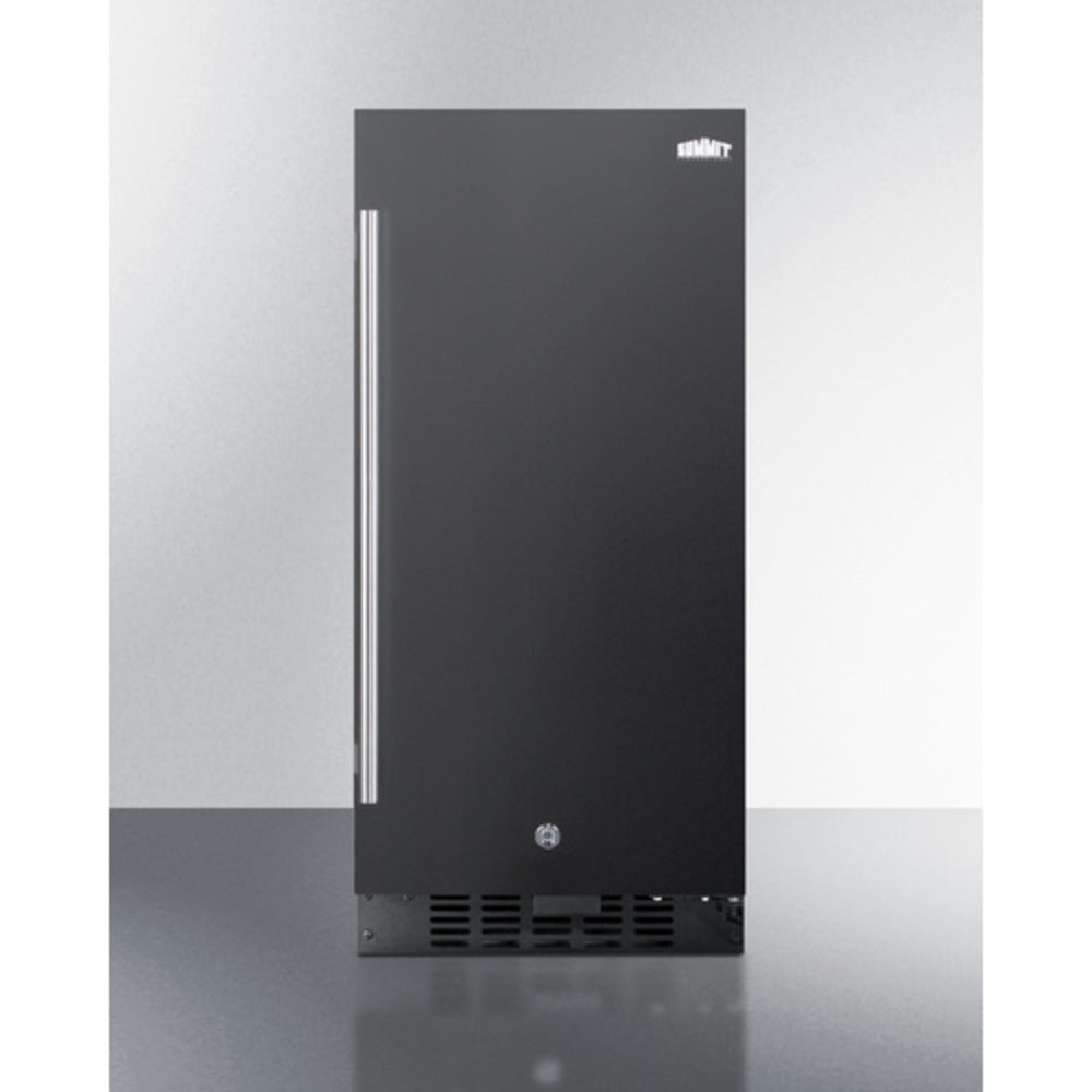 Summit Appliance ALR15 Series 15" Black Finish Built-In All-Refrigerator