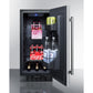 Summit Appliance ALR15 Series 15" Stainless Steel Finish Built-In All-Refrigerator