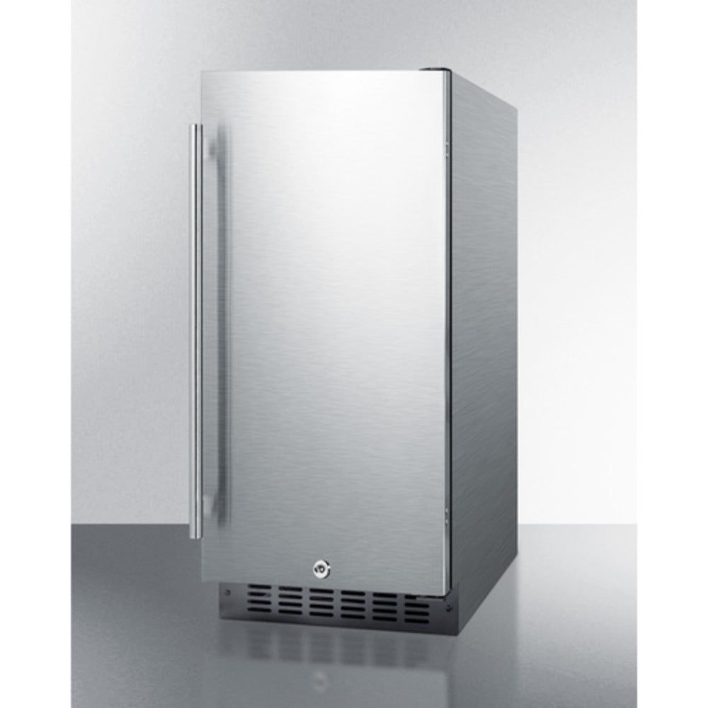 Summit Appliance ALR15 Series 15" Stainless Steel Finish Built-In All-Refrigerator