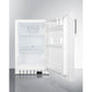 Summit Appliance ALR46 Series 20" White Finish Built-In All-Refrigerator