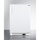 Summit Appliance ALR46 Series 20" White Finish Built-In All-Refrigerator