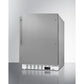 Summit Appliance ALR46 Series 21" Stainless Steel Finish Built-In All-Refrigerator with Brushed Stainless Steel Handle