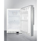 Summit Appliance ALR46 Series 21" Stainless Steel Finish Built-In All-Refrigerator with Brushed Stainless Steel Handle