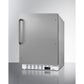 Summit Appliance ALR46 Series 21" Stainless Steel Finish Built-In All-Refrigerator with Towel Bar Handle