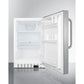 Summit Appliance ALR46 Series 21" Stainless Steel Finish Built-In All-Refrigerator with Towel Bar Handle