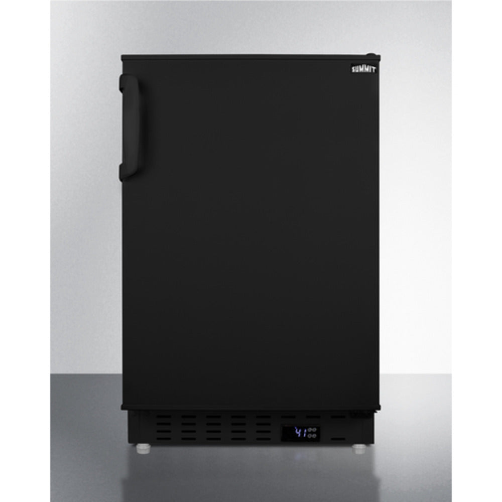 Summit Appliance ALR47 Series 20" Black Finish Built-In All-Refrigerator