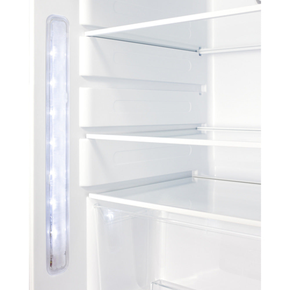 Summit Appliance ALR47 Series 21" Stainless Steel Finish Built-In All-Refrigerator with Brushed Stainless Steel Handle