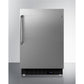 Summit Appliance ALR47 Series 21" Stainless Steel Finish Built-In All-Refrigerator with Towel Bar Handle