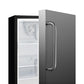 Summit Appliance ALR47 Series 21" Stainless Steel/Black Finish Built-In All-Refrigerator with Towel Bar Handle