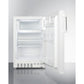 Summit Appliance ALRF48 Series 20" White Finish Built-In Refrigerator-Freezer