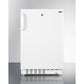 Summit Appliance ALRF48 Series 20" White Finish Built-In Refrigerator-Freezer