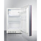 Summit Appliance ALRF48 Series 21" Panel-Ready/White Finish Built-In Refrigerator-Freezer