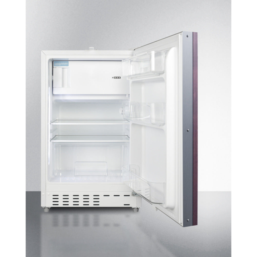 Summit Appliance ALRF48 Series 21" Panel-Ready/White Finish Built-In Refrigerator-Freezer