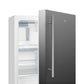 Summit Appliance ALRF48 Series 21" Stainless Steel/White Finish Built-In Refrigerator-Freezer with Brushed Stainless Steel Handle