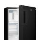 Summit Appliance ALRF49 Series 20" Black Finish Built-In Refrigerator-Freezer