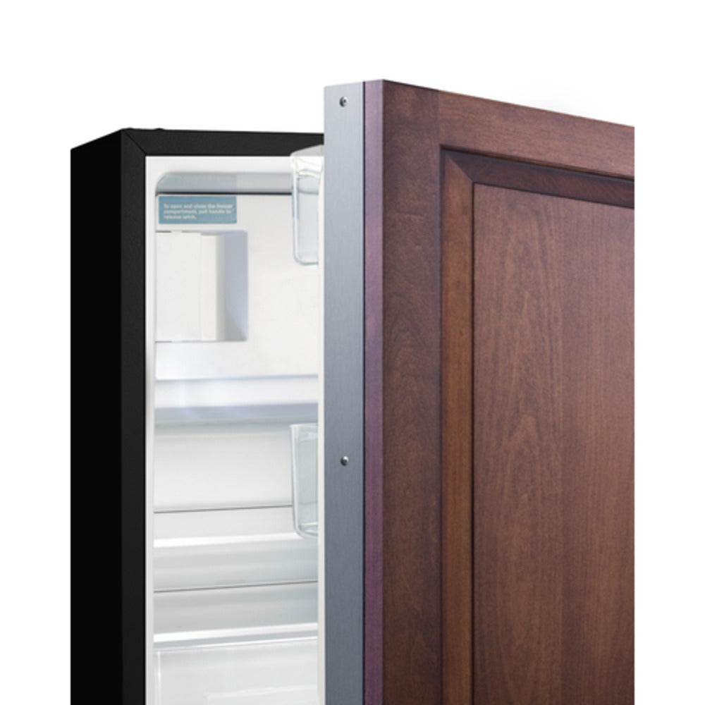 Summit Appliance ALRF49 Series 21" Panel-Ready/Black Finish Built-In Refrigerator-Freezer