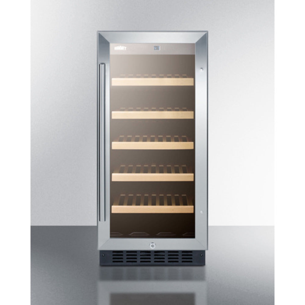 Summit Appliance ALWC15 Series 15" Black Cabinet Finish Built-In Wine Cellar