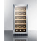 Summit Appliance ALWC15 Series 15" Stainless Steel Cabinet Finish Built-In Wine Cellar