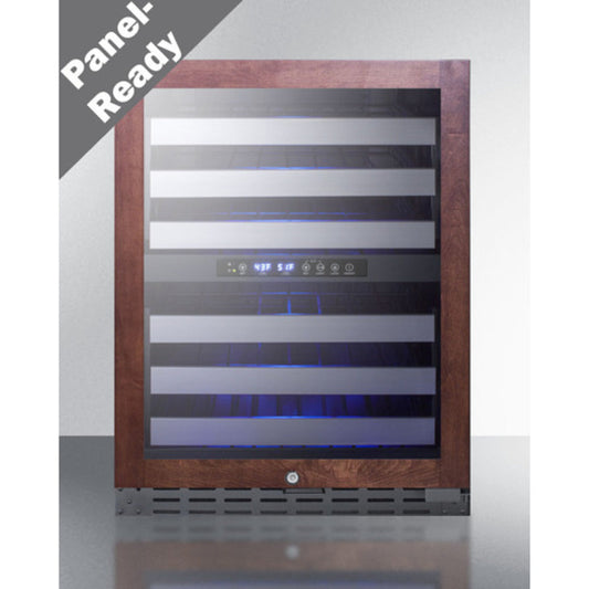 Summit Appliance ALWC532 Series 24" Panel-Ready/Black Cabinet Finish Built-In Wine Cellar