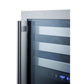 Summit Appliance ALWC532 Series 24" Stainless Steel Cabinet Finish Built-In Wine Cellar