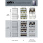 Summit Appliance ALWC532 Series 24" Stainless Steel Cabinet Finish Built-In Wine Cellar