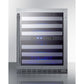 Summit Appliance ALWC532 Series 24" Stainless Steel Cabinet Finish Built-In Wine Cellar