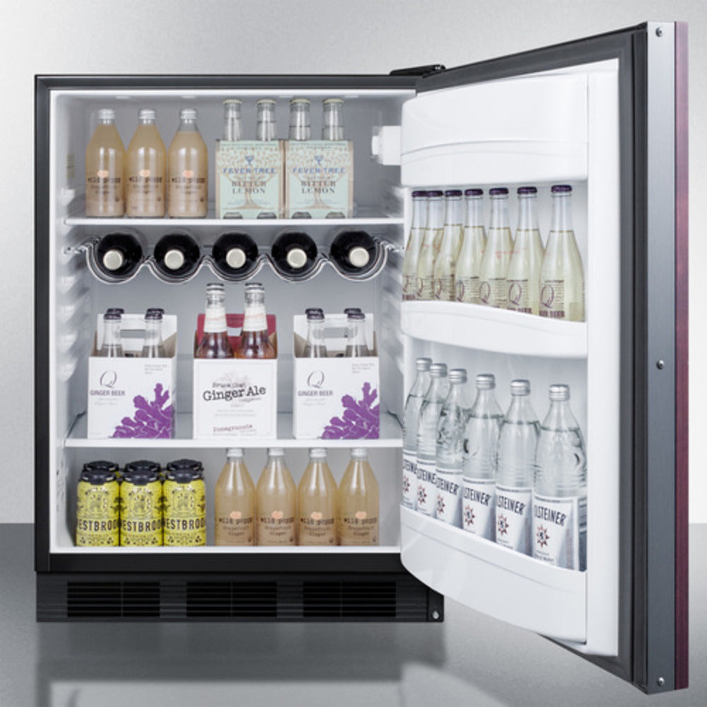 Summit Appliance AR5B Series 24" Panel-Ready/Black Finish Built-In All-Refrigerator