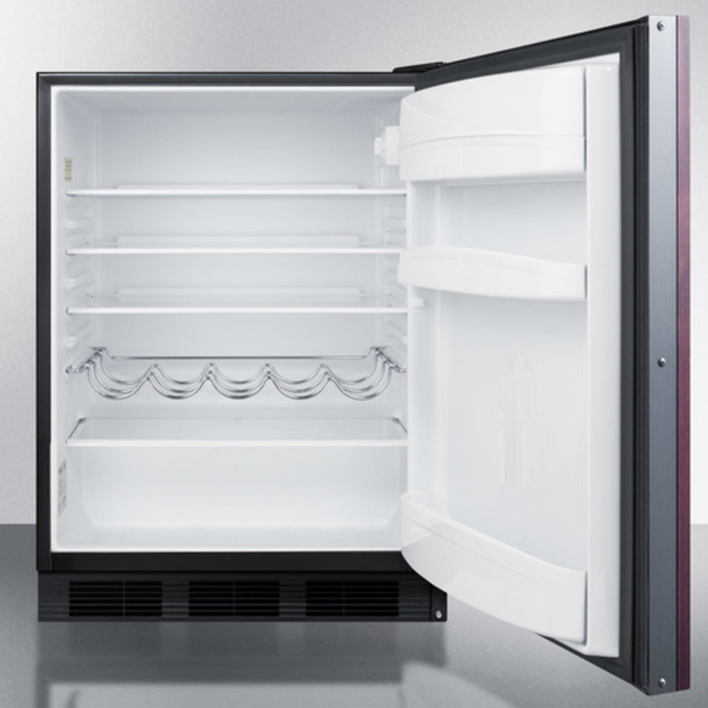 Summit Appliance AR5B Series 24" Panel-Ready/Black Finish Built-In All-Refrigerator