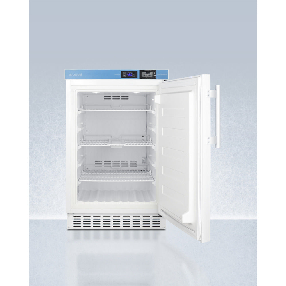 Summit Appliance Accucold 20" ACF33LCAL White Finish Built-In Compact All-Freezer