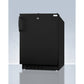 Summit Appliance Accucold 20" Black Finish Built-in Refrigerator-Freezer