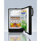 Summit Appliance Accucold 20" Black Finish Built-in Refrigerator-Freezer