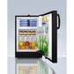 Summit Appliance Accucold 20" Black Finish Built-in Refrigerator-Freezer