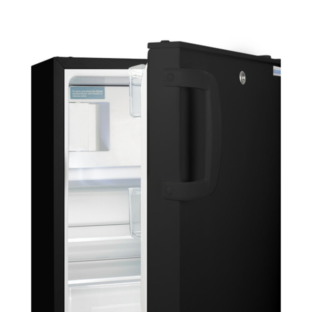 Summit Appliance Accucold 20" Black Finish Built-in Refrigerator-Freezer