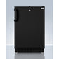 Summit Appliance Accucold 20" Black Finish Built-in Refrigerator-Freezer