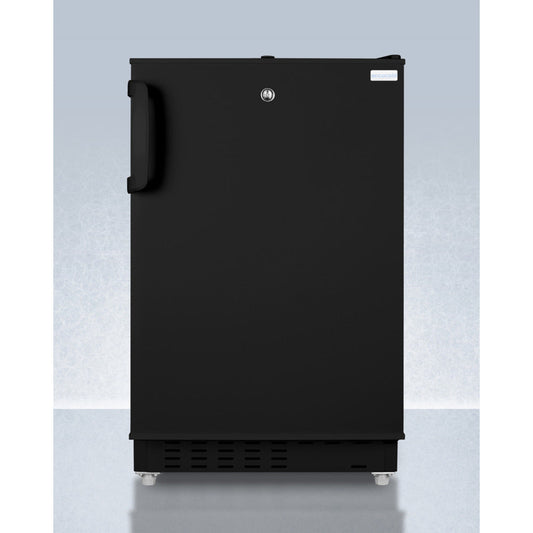 Summit Appliance Accucold 20" Black Finish Built-in Refrigerator-Freezer