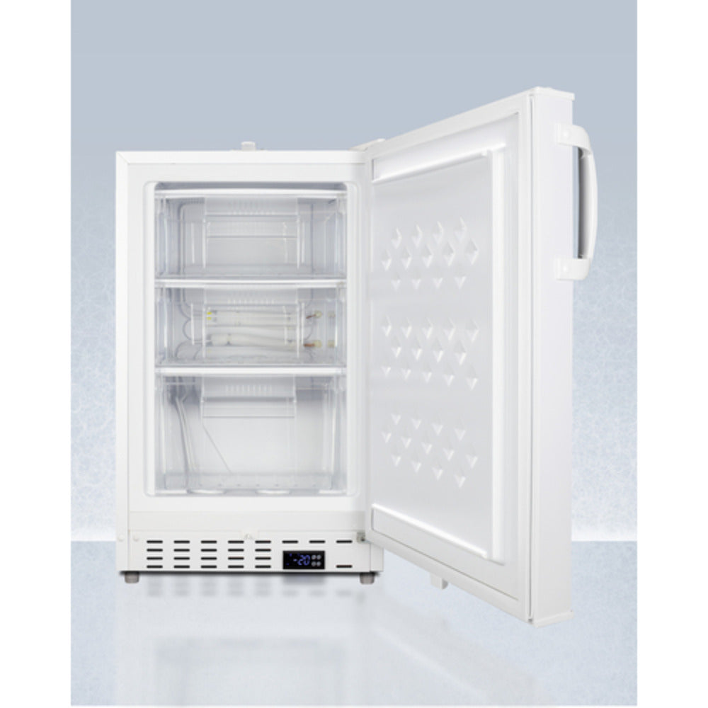 Summit Appliance Accucold 20" White Finish Built-In Vaccine All-Freezer