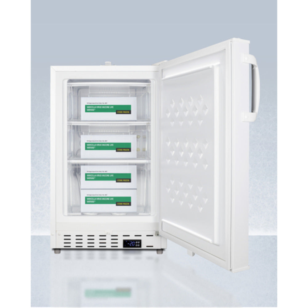 Summit Appliance Accucold 20" White Finish Built-In Vaccine All-Freezer