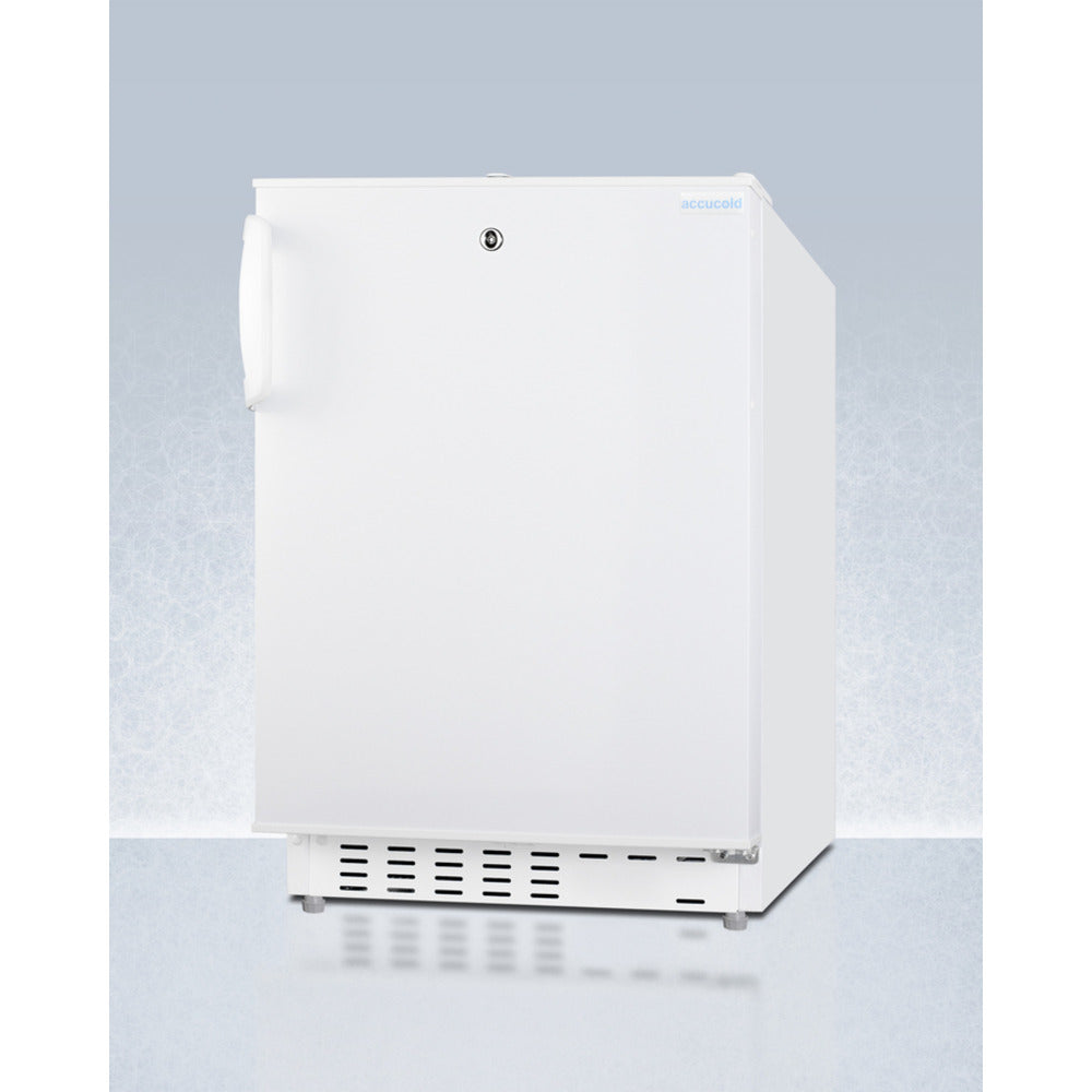 Summit Appliance Accucold 20" White Finish Built-in Refrigerator-Freezer