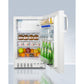Summit Appliance Accucold 20" White Finish Built-in Refrigerator-Freezer