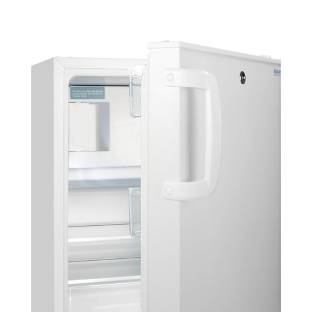 Summit Appliance Accucold 20" White Finish Built-in Refrigerator-Freezer